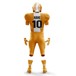 ชุดอเมริกันฟุตบอลคุณภาพสูงแบบใหม่ ผ้าระบายอากาศได้ดี อุปกรณ์กีฬาสำหรับทีม ขายส่งจำนวนมาก สั่งทำแบบซับลิเมชั่นได้ - Product Image 2