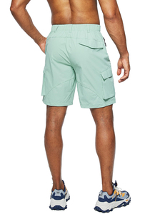 Shorts de sport pour hommes respirants en maille écologique à séchage rapide, taille haute avec cordon de serrage, pour la gym et la course, prix de gros abordable en vrac - Product Image 3
