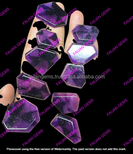 100% Alta Calidad FAIJAN GEMS Rodaja de Amatista, Gema Natural, Cristal Curativo, Cabujón Suelto, Certificado por Terceros, Personalizable - Product Image 2