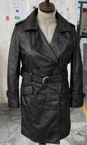 เสื้อโค้ทหนังยาวแฟชั่นใหม่มาแรงสำหรับผู้หญิงไซส์พลัส อุ่นสบายสำหรับฤดูหนาว พร้อมโลโก้สั่งทำ - Product Image 4