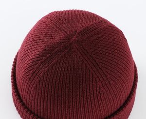 Unisex Solid Color Knit Beanie Hat 100% Acrylic Cuffed <b>Winter</b> <b>Cap</b> Casual Style for Adults Gray Pom Pom - Product Image 6