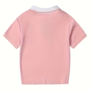 Colección 2026 de blusas tipo polo de punto ajustadas para niñas, de manga corta, venta directa de fabricante, desde Bangladesh - Product Image 2