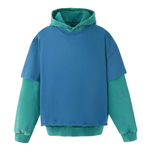 เสื้อฮู้ดดี้ขนาดใหญ่พิเศษ ผ้าคอตตอน 100% หนานุ่ม สไตล์ลำลองแนวสตรีท ฮู้ดสองชั้น ออกแบบเองได้ รับผลิตแบบ OEM สำหรับทุกเพศ - Product Image 3