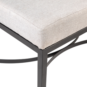 Modern Upholstered <b>Bench</b> Gold Metal Frame Contemporary Design Eco-Friendly for Living Room Bedroom Kitchen Comfortable Seating - Product Image 6