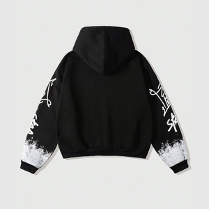 เสื้อฮู้ดดี้ลำลองผู้ชายสำหรับฤดูหนาว สีพื้น ผ้าฝ้าย 100% ทรงปกติ เป็นมิตรกับสิ่งแวดล้อม ระบายอากาศได้ดี แฟชั่นทันสมัย - Product Image 2