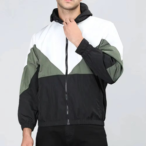 Wholesale High Quality Full Zip Windbreaker <b>Jacket</b> Windproof Water Resistant Casual Fashion Streetwear Thin Bomber <b>Jackets</b> - Product Image 1