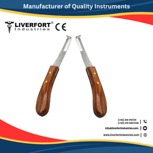 Cuchillo de Herrador para Pezuñas, 50 Juegos, para Mano Derecha o Izquierda, Hoja de Acero Inoxidable Afilada como una Navaja, Mango Ergonómico Ajustable y Duradero, Reutilizable - Product Image 5