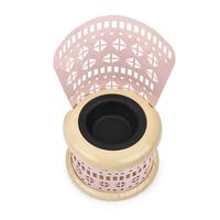 Brûleur d'encens Bakhoor en métal et bois, porte-encens Oud arabe, brûleur décoratif pour la maison, parfum d'ambiance, décoration Ramadan, export