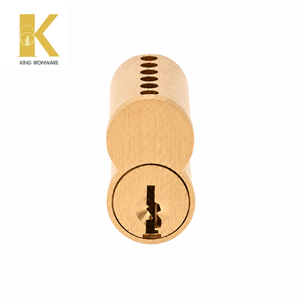 Cerradura de Cilindro con Inspección Completa de Fábrica, Latón Satinado, 6 Pines, Ranura en J, SFIC, para Seguridad de Puertas Residenciales - Product Image 4