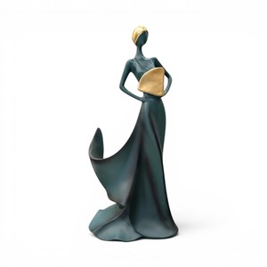 Escultura Femenina Abstracta Moderna de Poliresina, Figura Decorativa para Decoración del Hogar y Oficina - Product Image 1