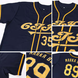 Vêtements d'équipe de baseball, broderie Canada Amérique, ensemble uniforme de baseball, jersey personnalisé noir et blanc - Product Image 4