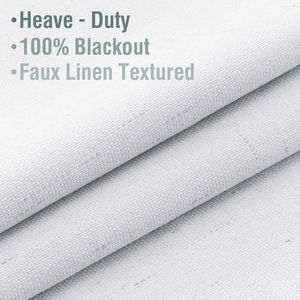 Cortinas Blancas para Ventanas de Ahorro Energético para Dormitorio y Cuarto de Niños, Cortinas Opacas y Cenefas - Product Image 2