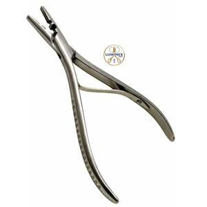 Pince à extensions de cheveux avec 2 trous et poignée à double ressort en acier inoxydable allemand de qualité supérieure - Product Image 1