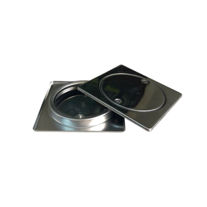 Siphon de sol carré sur mesure en acier inoxydable poli au design moderne pour balcon et salle de bain – Excellent rapport qualité-prix - Product Image 5