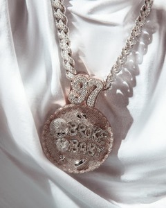 Premium <b>Solid</b> <b>Silver</b> Natural Diamond Luxury Pendant for Fashion Lovers-Perfect <b>Necklace</b> for Wedding Birthday Festival Gifts - Product Image 3