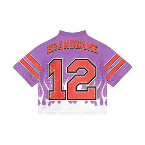เสื้อแฟนกีฬาอเมริกัน สไตล์พรีเมียม คุณภาพสูง ผลิตจากโพลีเอสเตอร์ 100% ป้องกันรังสียูวี น้ำหนักเบา เหมาะสำหรับฤดูใบไม้ผลิ คอวีเย็บอย่างดี พร้อมปักชื่อ/หมายเลข - Product Image 6