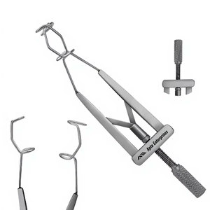 เครื่องมือผ่าตัดตาแบบปรับได้ รุ่น Lieberman Eye Speculum ใบมีดแบบเจาะรู ผลิตจากเหล็กกล้าไร้สนิมเยอรมัน ใช้ซ้ำได้ - Product Image 1
