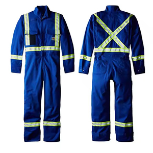 High Quality High-visibility Safety <b>Overalls</b> Custom <b>Work</b> Clothes Wholesale Factory Supply Reflective Fabric High-safety Suits - Product Image 6