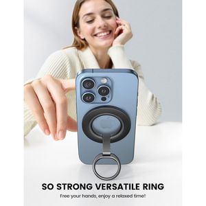 Supporto ad Anello Magnetico per Telefono Cellulare Compatibile con MagSafe, Rotazione a 360 Gradi, Impugnatura per Dita, Supporto per Smartphone - Product Image 1