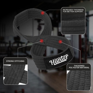 Sangles de musculation en néoprène souple personnalisées, dernier design, forme huit, pour entraînement en salle de sport, logo personnalisé OEM. - Product Image 4