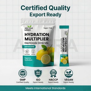 Electrolitos en Polvo Sin Azúcar con 5 Minerales y 11 Vitaminas, Fabricante OEM, Marca Privada, Suministro Directo de Fábrica al por Mayor - Product Image 2