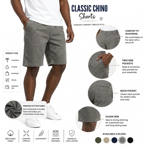 Custom Cotton Blend Athletic <b>Shorts</b> Soft Comfortable Activewear For Workout Fitness Training Daily Summer Wear - Product Image 6