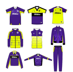 Maillot de football rétro en polyester par sublimation, ensemble complet personnalisé pour hommes, tenue de football classique, vente en gros - Product Image 3