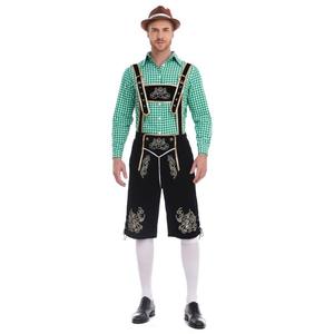Traje de Lederhosen de Alta Gama para Hombre – Atuendo Tradicional Alemán para el Oktoberfest con Cuero Suave y Patrones Folclóricos Tradicionales - Product Image 1