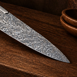 Custom Handmade Modern Chef <b>Knife</b> Extra <b>Sharp</b> Forged Damascus Steel Blade 8-9.9in Length Ambidextrous Wood+Resin - Product Image 4