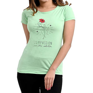 Camisetas de Cuello Redondo para Mujer, de Felpa, Impresión Personalizada, Alta Calidad, al por Mayor, Ecológicas, de Secado Rápido, Anti-UV - Product Image 5