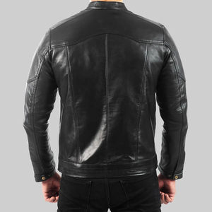Vestes en cuir pour hommes à manches longues, prix de gros, 100% cuir PU, cuir écologique, manteaux d'extérieur pour adultes et garçons - Product Image 3