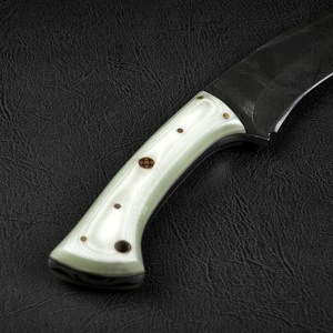 OEM Damascus Steel Straight Edge <b>Multi</b>-functional Hunting Fixed Blade Outdoor Knife Handmade Gift Knives Pasha Enterprises Bone - Product Image 2