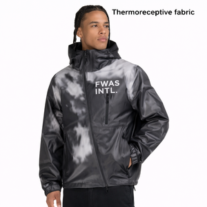 Chaqueta Deportiva Ligera Impermeable con Capucha, Ecológica, Geométrica, Delgada, de Poliéster, para Entrenamiento de Fútbol, con Parches, para Hombre - Product Image 3