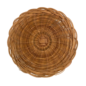 Article chaud disque de rotin naturel en forme de fleur en gros pour caboteur ou stockage et décoration murale suspendue pour la maison et la cuisine - Product Image 1