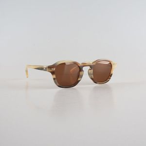 Gafas de Sol Hechas a Mano con Montura de Cuerno de Búfalo Natural, Diseño Moderno y Antiguo, Lentes de Moda Elegantes para Uso Casual al Aire Libre - Product Image 1