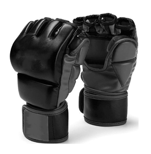 Gants de sparring MMA demi-doigts personnalisables et durables pour la boxe et le grappling, avec logo imprimé, en PU, fermeture auto-agrippante, pour adultes - Product Image 5