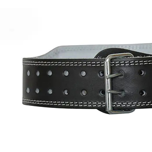 Professional Custom logo Gym Fitness Equipment Genuine Leather Weightlifting <b>Belt</b> with Custom Logo and Leather Support for Men - Product Image 4