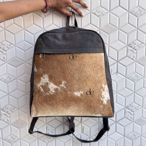 Mochila de Cuero Vacuno Auténtico, Estilo Occidental, Mochilas Escolares Unisex, Bolsas Multiusos, Producto al por Mayor - Product Image 1