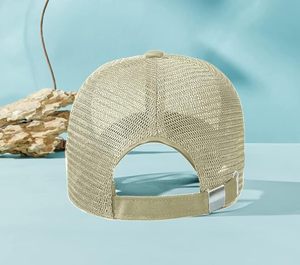 Casquette de baseball en maille à 6 panneaux, respirante, réglable, unisexe, pour l'extérieur, style décontracté, visière plate - Product Image 3
