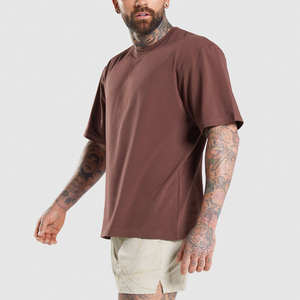 Camisetas Decheng para Hombre, Tallas Grandes, 100% Algodón Orgánico, Lisas, Personalizadas, 300gsm, Hombros Caídos - Product Image 4