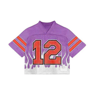 Maillot de football personnalisé numéro 56 en maille verte pour homme, à manches courtes, col en V, respirant, vêtements d'équipe toutes saisons - Product Image 1