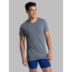 เสื้อยืดผู้ชายคอกลมแขนสั้นทรงเข้ารูป ไซส์ใหญ่ ผ้าถักคุณภาพสูง 100% ผ้าฝ้าย ระบายอากาศได้ดี เป็นมิตรกับสิ่งแวดล้อม - Product Image 4
