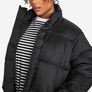 Blouson matelassé à capuche pour femme grande taille, manteau d'hiver rembourré à manches longues avec fermeture éclair, vêtement d'extérieur décontracté et chaud 2026 - Product Image 5