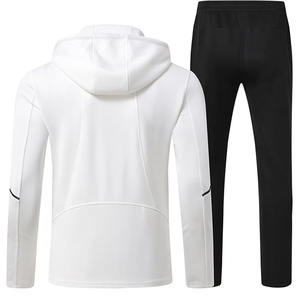 ชุดวอร์มผู้ชายสไตล์วินเทจสำหรับฤดูหนาว ระบายอากาศได้ดี แห้งเร็ว ทรงหลวม น้ำหนักเบา ดีไซน์พรีเมียม ด้านนอกมีลุคหนัง พร้อมฮู้ดด้านใน - Product Image 2