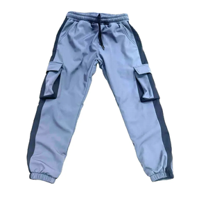 Survêtement à capuche pour garçons, color-block, manches longues, fermeture éclair, décontracté, sportif, polyester et coton, pour l'automne - Product Image 4