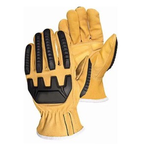 High Quality Custom Logo Synthetic Leather Impact Mechanic <b>Gloves</b> Cut Resistant Heavy Duty Industrial Safety Hand Safety <b>Gloves</b> - Product Image 4