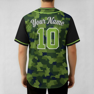 Camiseta de béisbol personalizada al por mayor, diseño de sublimación OEM, nombre, número, camiseta deportiva de béisbol, camiseta deportiva unisex para equipos. - Product Image 2