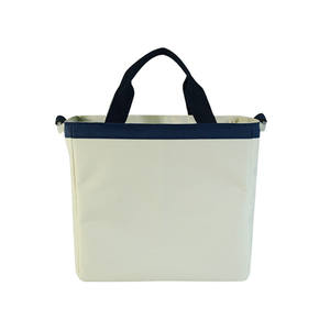 Sacs de glace pour adultes de bureau isothermes pliables isolés recyclés personnalisés Sac à main glacière surdimensionné Sacs à lunch cirés 210D - Product Image 5