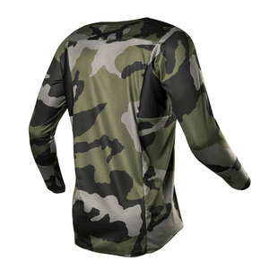 Chemise de course moto camouflage à manches longues pour homme, séchage rapide, vêtement de sport adulte toutes saisons, haut imprimé - Product Image 2