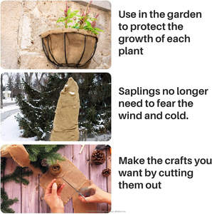 Gardening <b>jute</b> Burlap <b>Fabric</b> Roll 40" X 13 Feet Natural Burlap Material <b>Fabric</b> Roll Trees <b>Fabric</b> Burlap Tree Wrap Outdoor Plant - Product Image 3